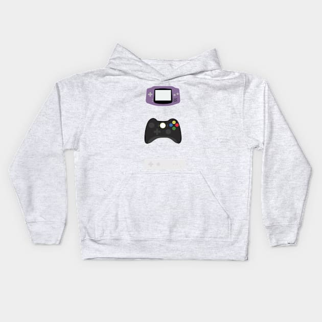 Game Controllers History 01 Kids Hoodie by JorisLAQ